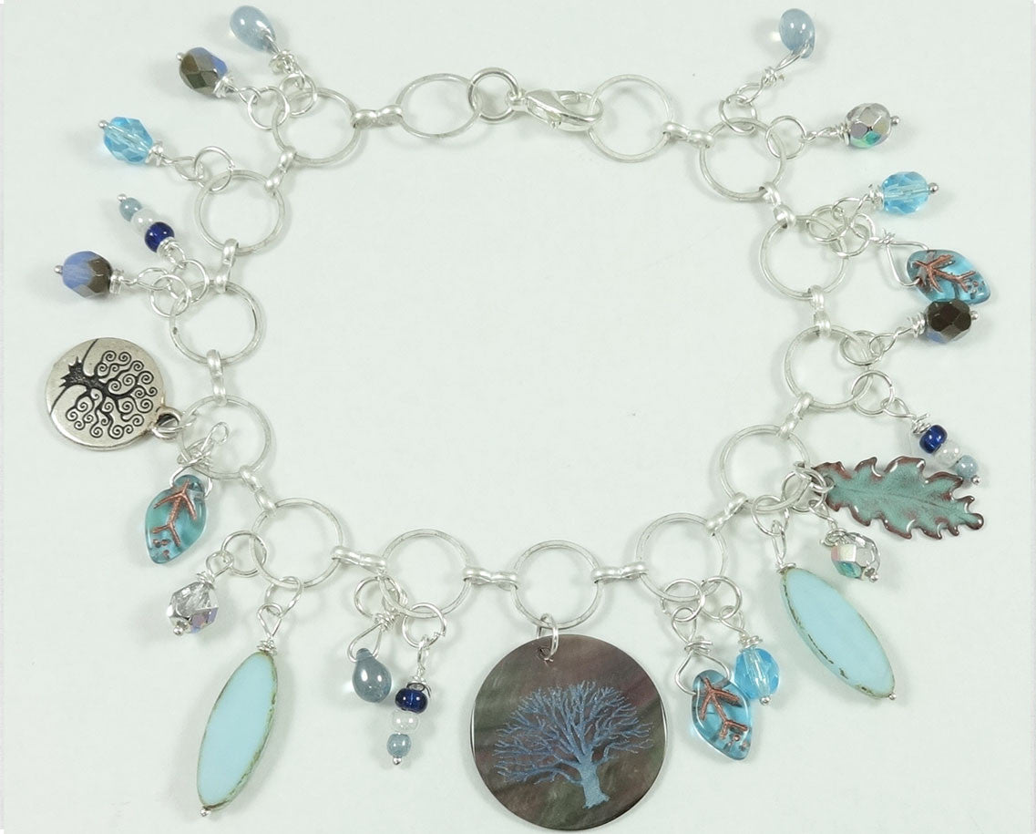 Charm Bracelets Glass Garden Beads