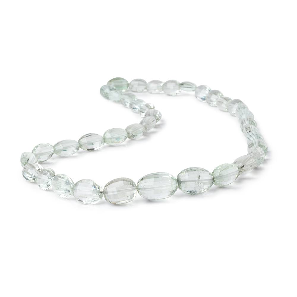 10x8-16.5x13mm Prasiolite Faceted Oval Beads 18 inch 38 pieces