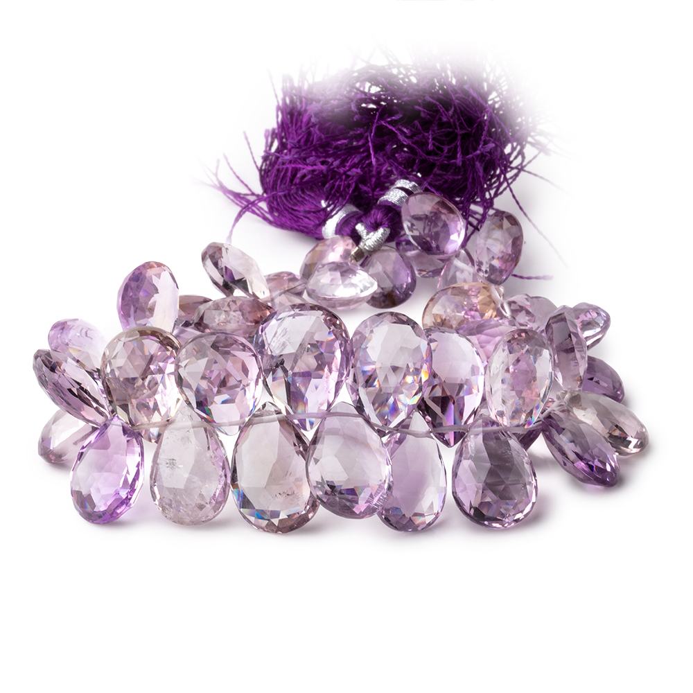 10x8-17x12mm Ametrine Faceted Pear Beads 7.5 inch 43 pieces