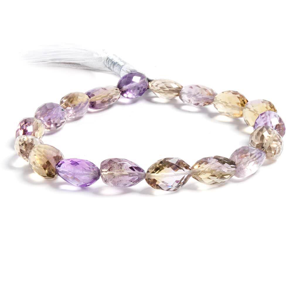 11x10-15x9.5mm Ametrine faceted nuggets 8 inches 15 beads A