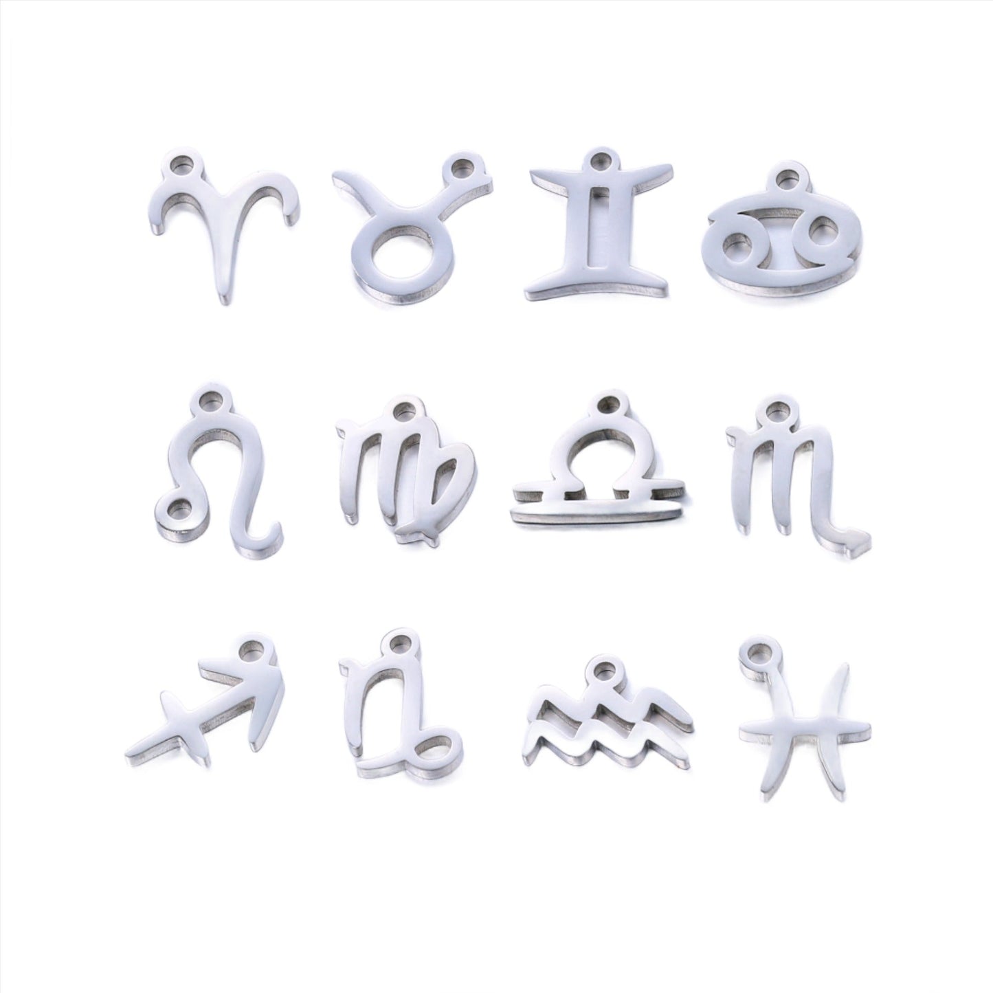 Zodiac Charms of the available in Silver & Waterproof Gold sold Individually - SSC10