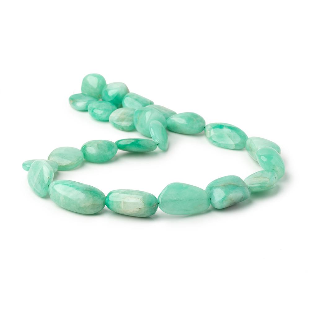 13-26mm Colombian Emerald Plain Nugget Beads 16 inch 23 pieces