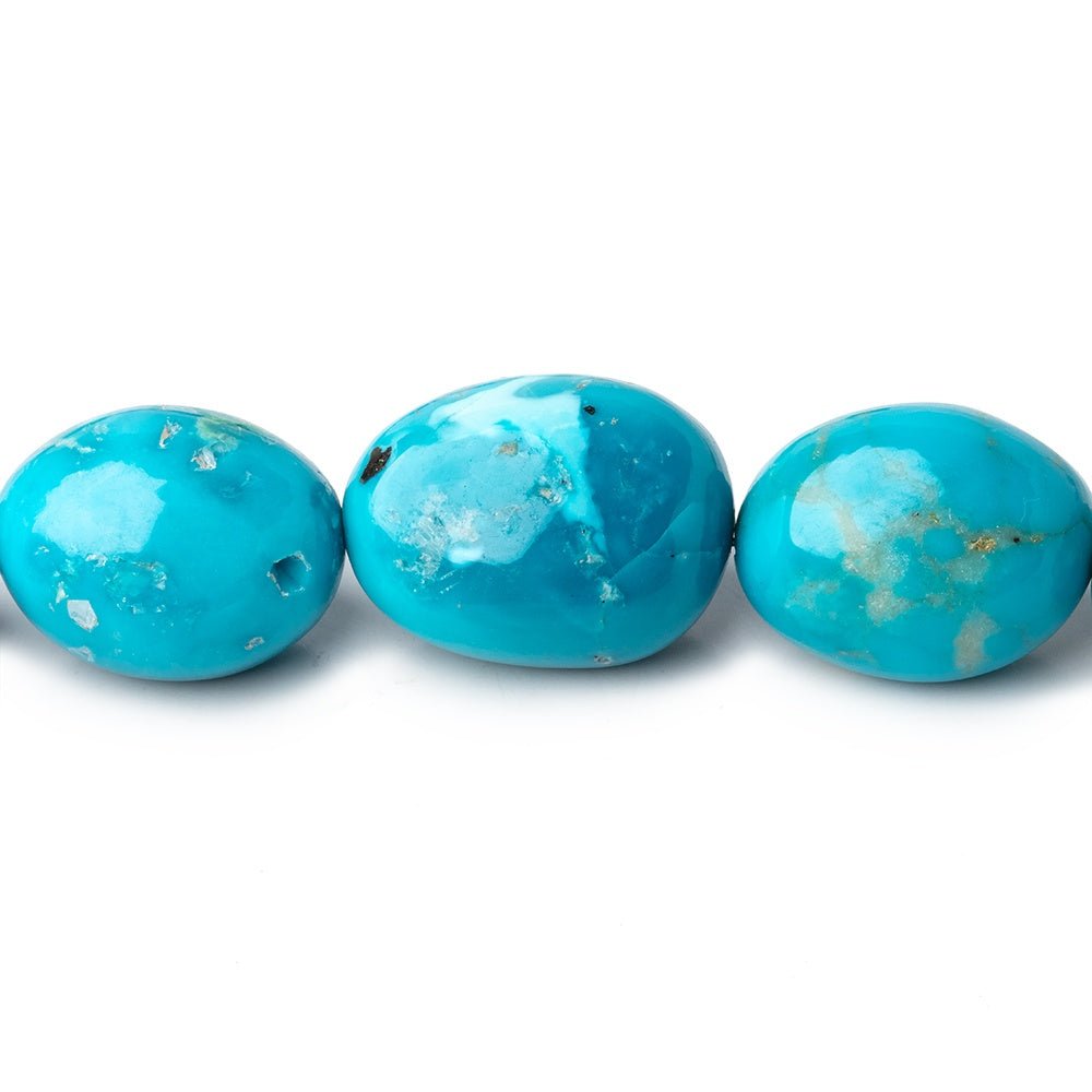 13x10-22x16mm Armenian Turquoise Plain Nugget Beads 20 inch 29 pieces AAA
