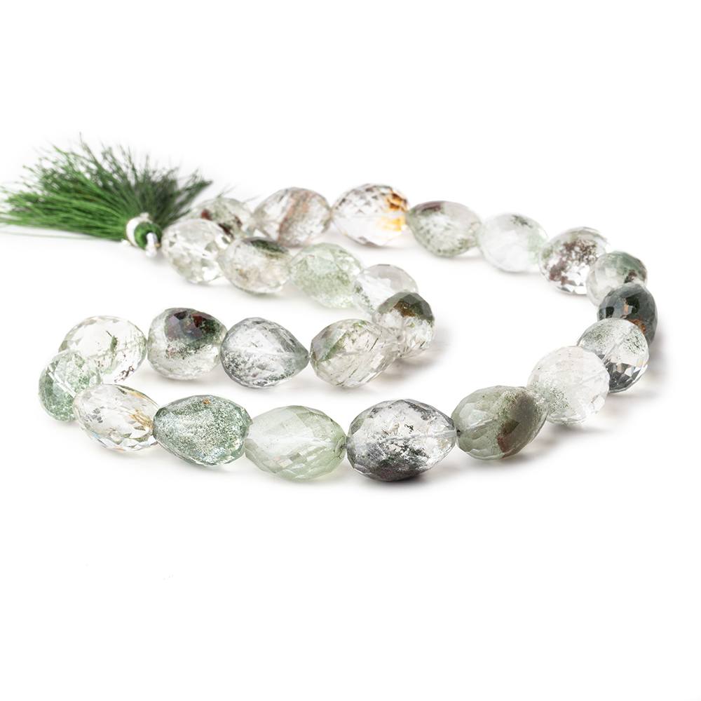 15x12-18x14mm Moss Quartz Nugget Beads 16 inch 25 pieces AA