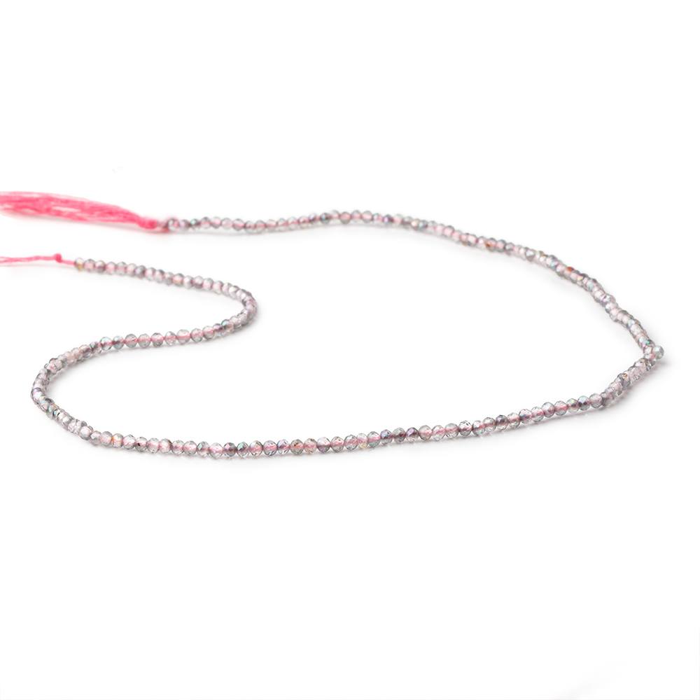 2mm Mystic Pink Topaz micro faceted rondelle beads 13 inch 180 pieces