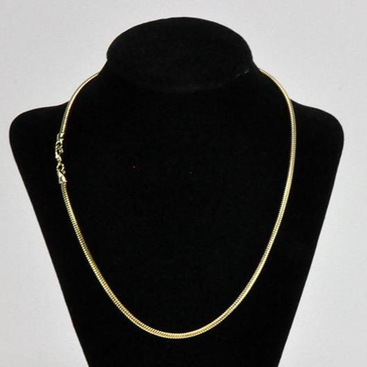 20" 1mm Snake Chain Necklace with Lobster Clasp - Sold by the Piece - Available in Silver & Gold - SNAKE1