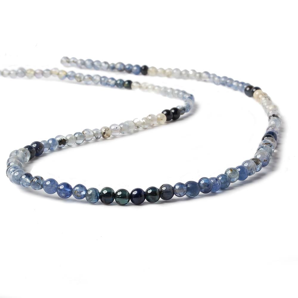 2-4mm Sapphire Beads Plain Rounds 16.5 inch 160 pieces