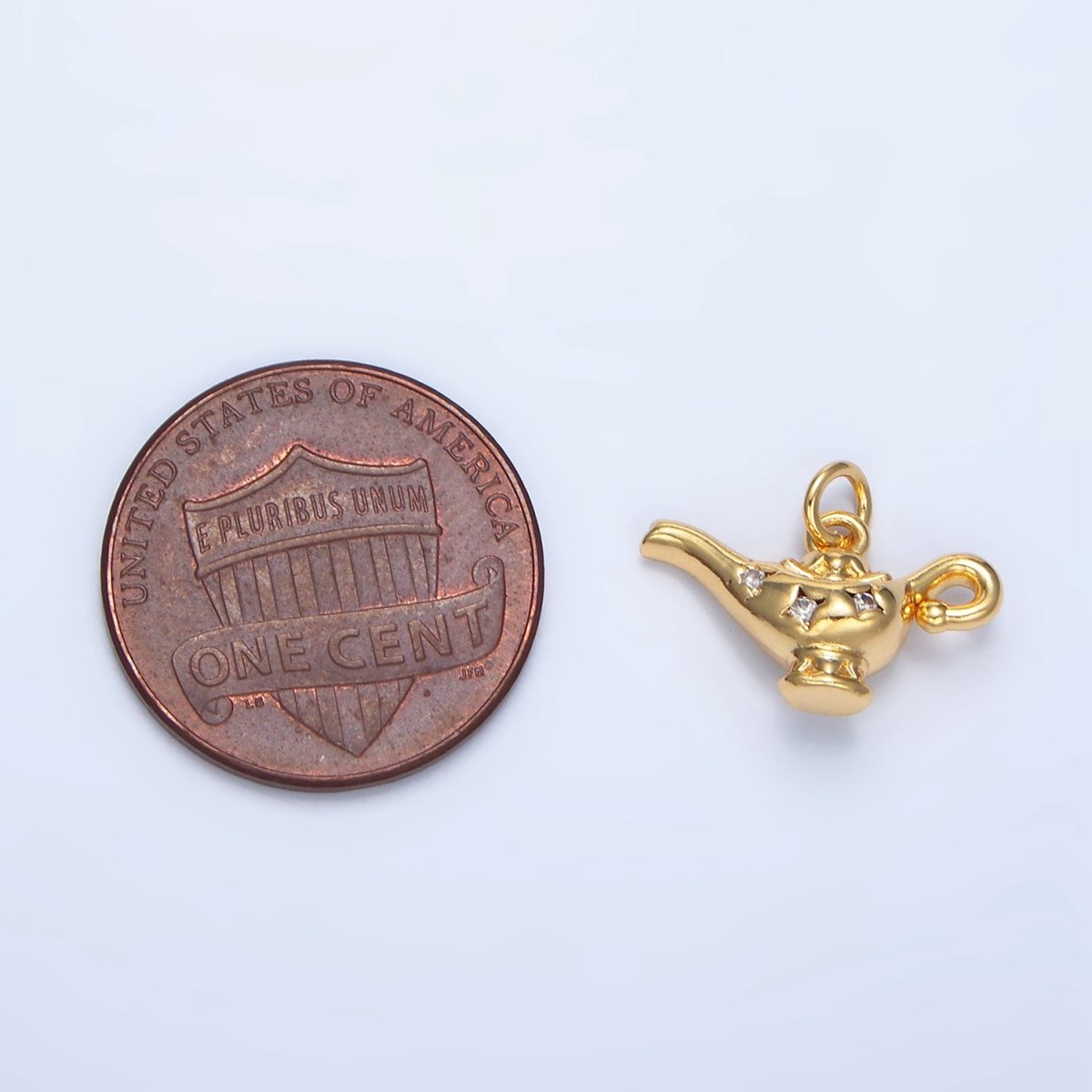 24K Gold Filled Picket Ball Racket Open Sports Charm | X911