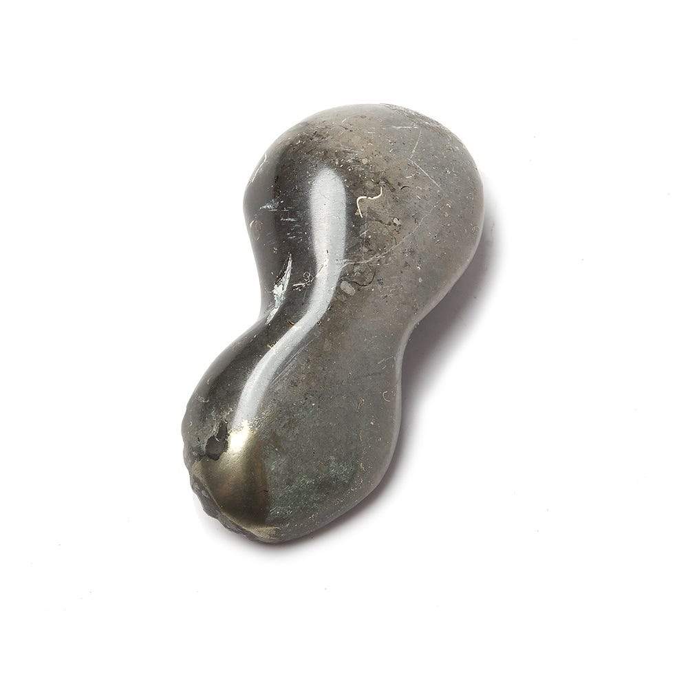 25x15mm Pyritized Ammonite Fossil Focal Bead