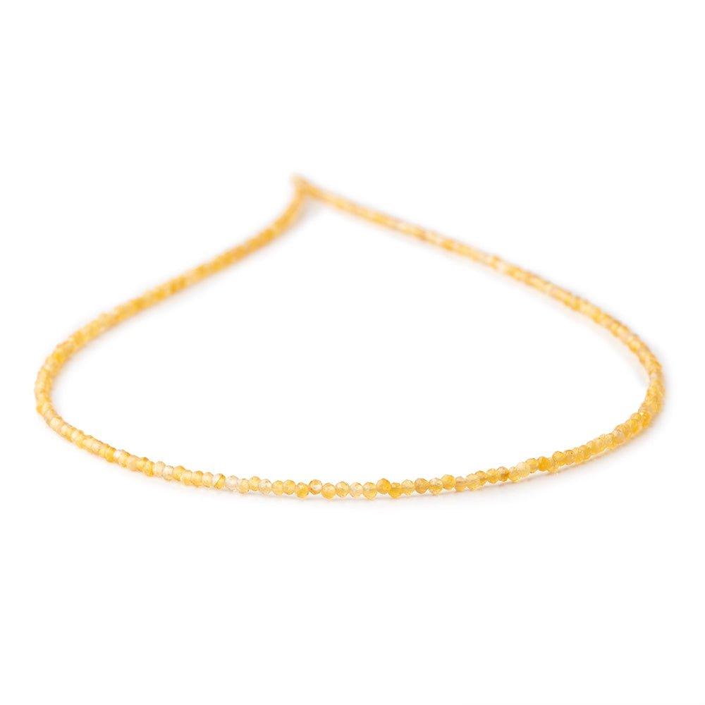2mm Golden Ethiopian Opal Micro Faceted Rondelle Beads 16 inch 248 pieces