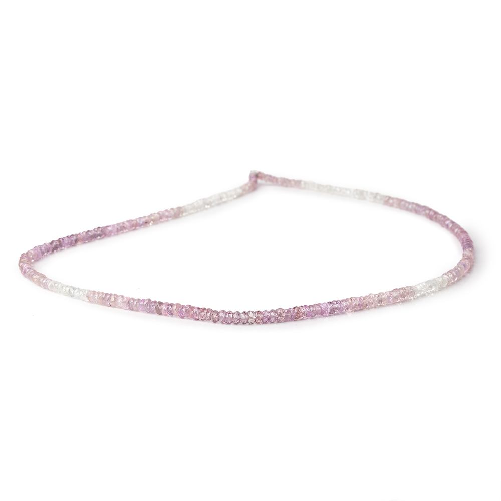 3-3.5mm Shaded Sapphire Faceted Rondelle Beads 17 inch 300 pieces
