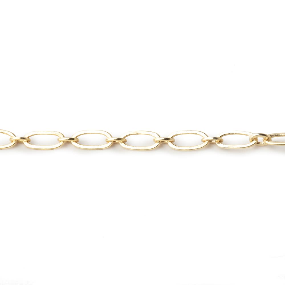 3 Feet - 3mm Drawn Oval & Link Chain