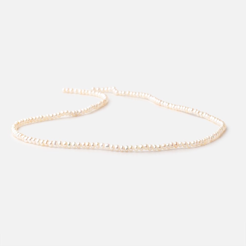 3mm Creamy White Off Round Freshwater Pearls 15 inch 168 pieces