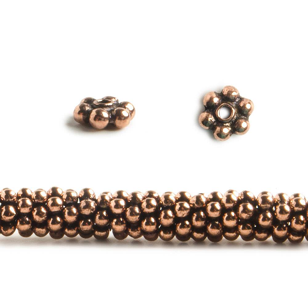 3mm Daisy Spacer Beads 8 inch 160 pieces