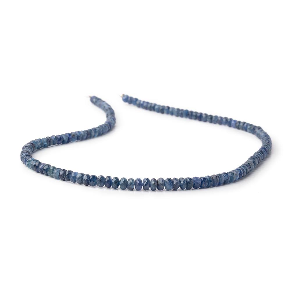 4-5mm Blue Sapphire Faceted Rondelle Beads 16 inch 142 pieces