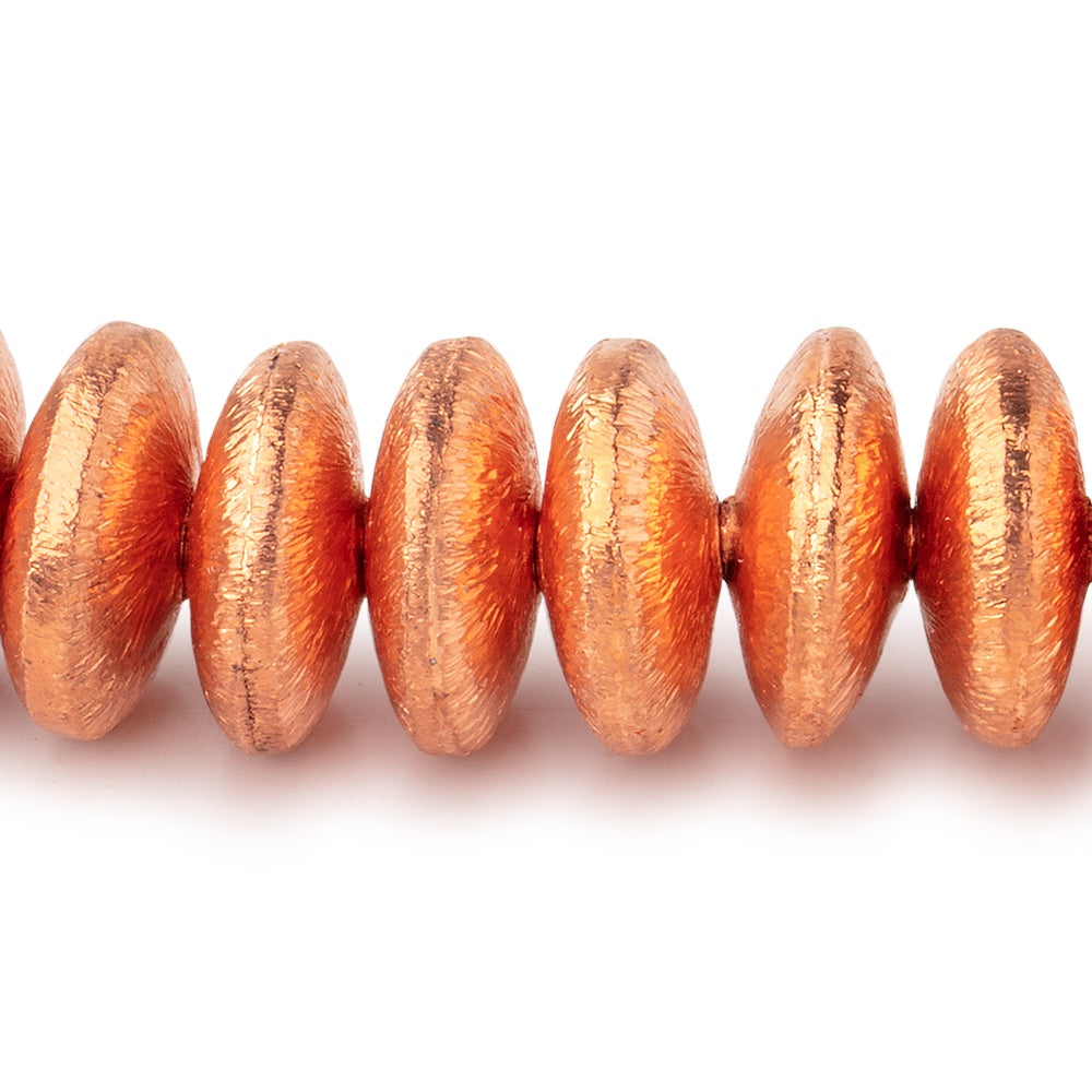 12mm Brushed Disc Beads