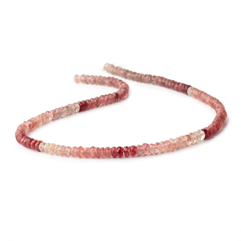 4.5mm Shaded Andesine Faceted Rondelle Beads 13 inch 140 pieces