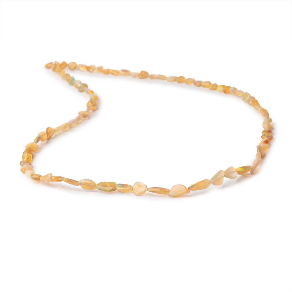 4x3.5-8x4.5mm Golden Ethiopian Opal Plain Nugget Beads 18 inch 72 pieces