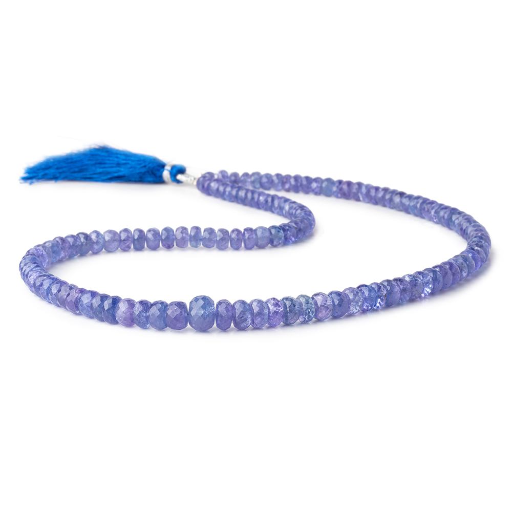 5-8mm Tanzanite Faceted Rondelle Beads 16 inch 108 pieces A