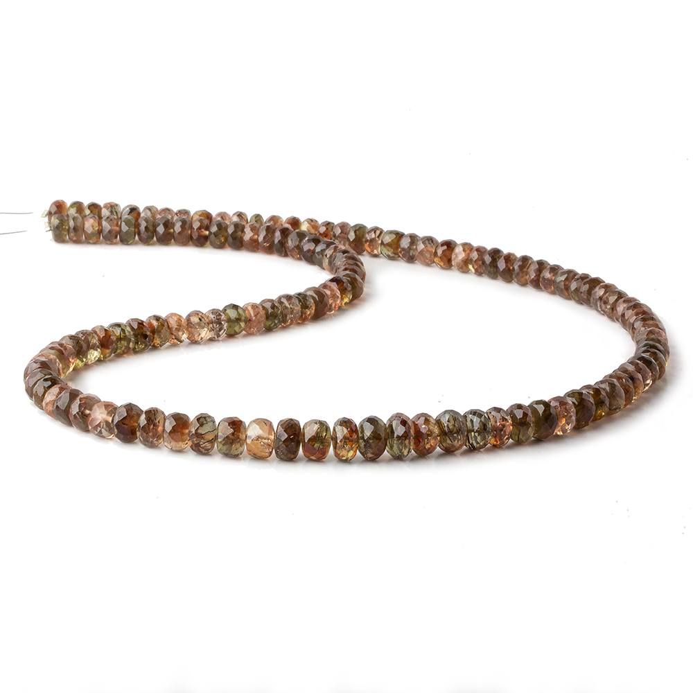5.5-7.5mm Andalusite Faceted Rondelle Beads 18 inch 115 pieces AA