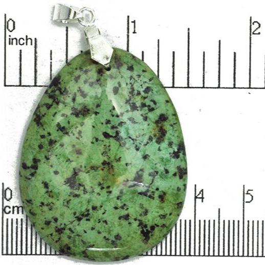 32-46mm African Turquoise Free Form Pendant - With Bail - Semi Precious Stone - SP732