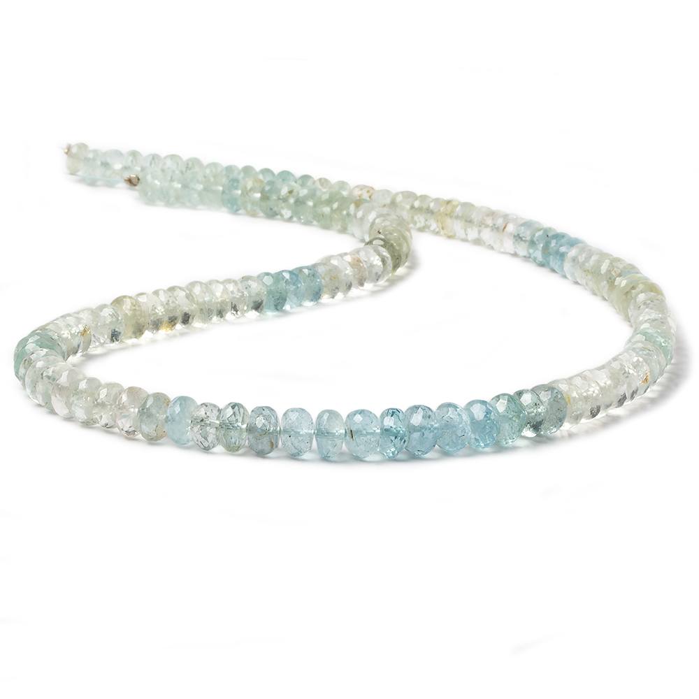 4.5mm Multi Color Beryl Beads Faceted Rondelle 15 inch 148 pieces