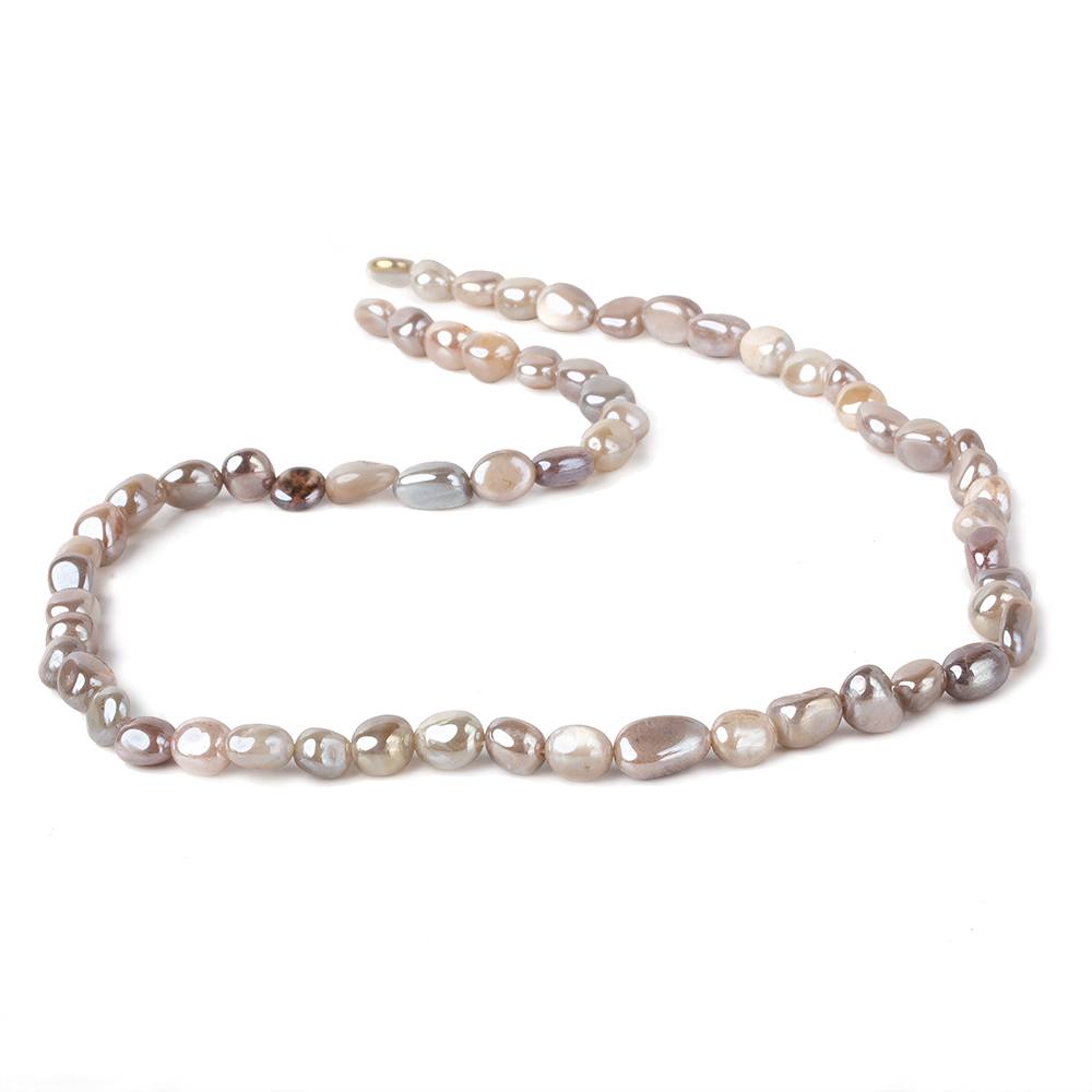6x5-10x5mm Mystic Light Multi Color Moonstone plain nuggets 16 inch 60 beads
