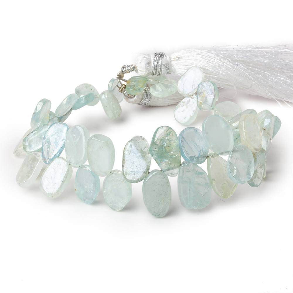 6x5-12x8mm Mystic Aquamarine Freeform Slice Beads 7 inch 43 pieces