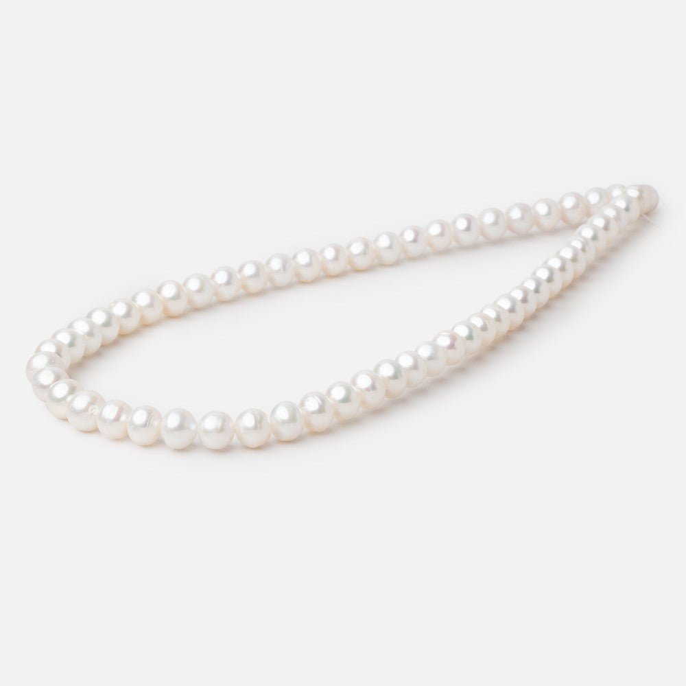 7-8mm Chinese Akoya Saltwater Pearl Beads 15.5 inch 51 pieces A
