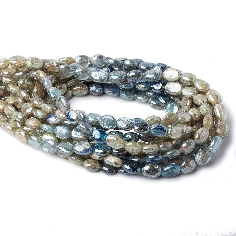 7x6-9x6mm Mystic Kyanite Plain Oval Beads 16 inch 49 pieces