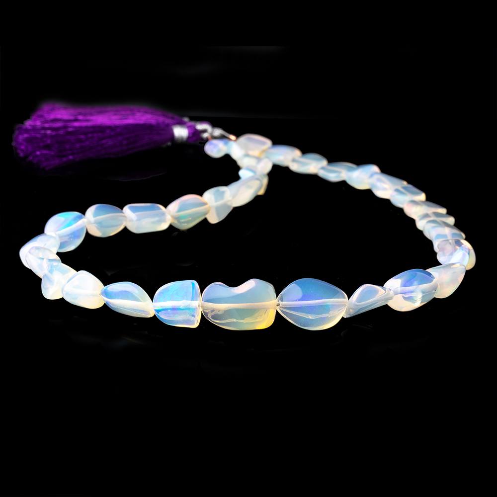 7x7-16x12mm Ethiopian Opal Plain Nugget Beads 16 inch 34 pieces