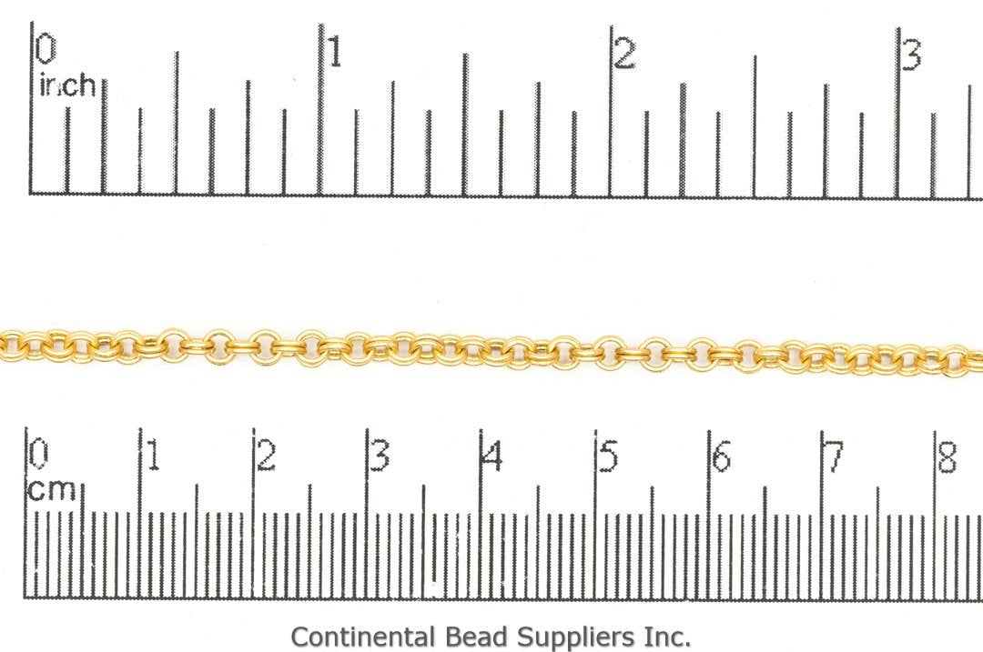 3mm Double Link Cable Chain Sold by The Foot - CH 885