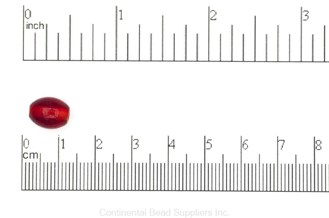 Oval Glass Bead