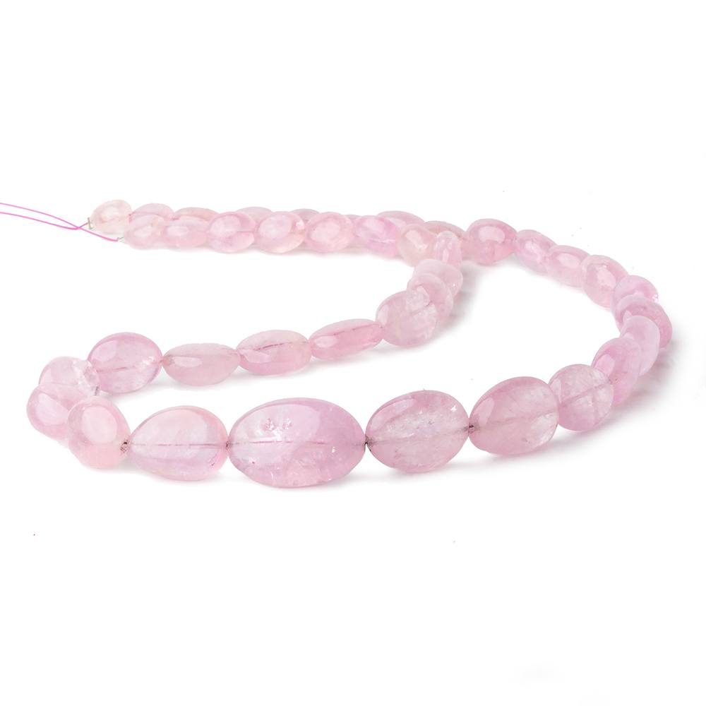 8x6-18x13mm Morganite plain nugget beads 18 inch 39 pieces A