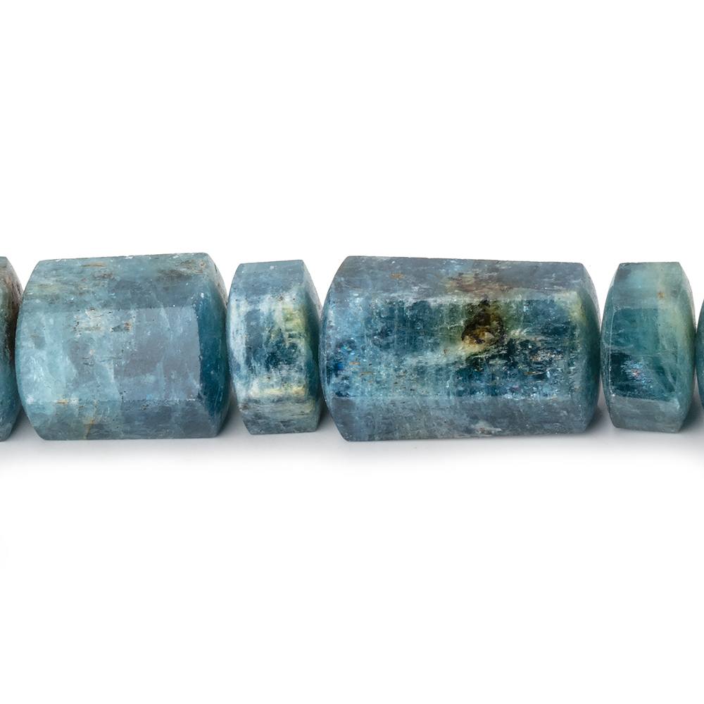 8x7-21x11mm Aquamarine Natural Crystal Beads 17 inch 38 pieces AA