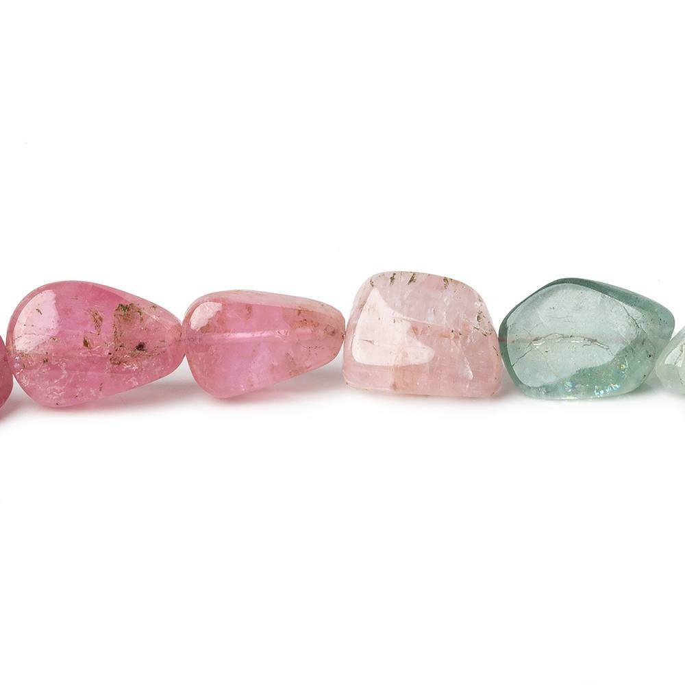 8x8.5-18.x9mm Multi Color Afghani Tourmaline Plain Nuggets 16.5 inch 35 pcs