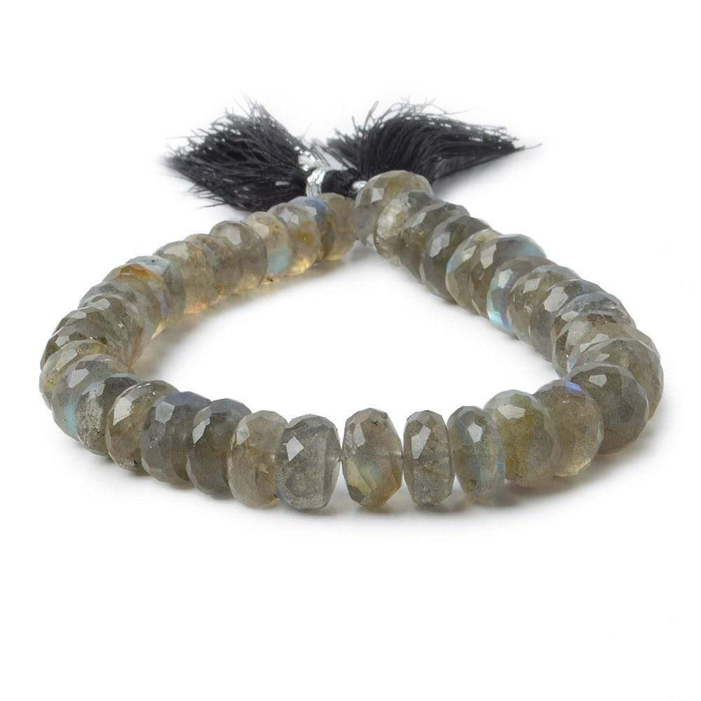 7.5-8mm Labradorite faceted rondelle beads 8 inches 50 pieces AA grade
