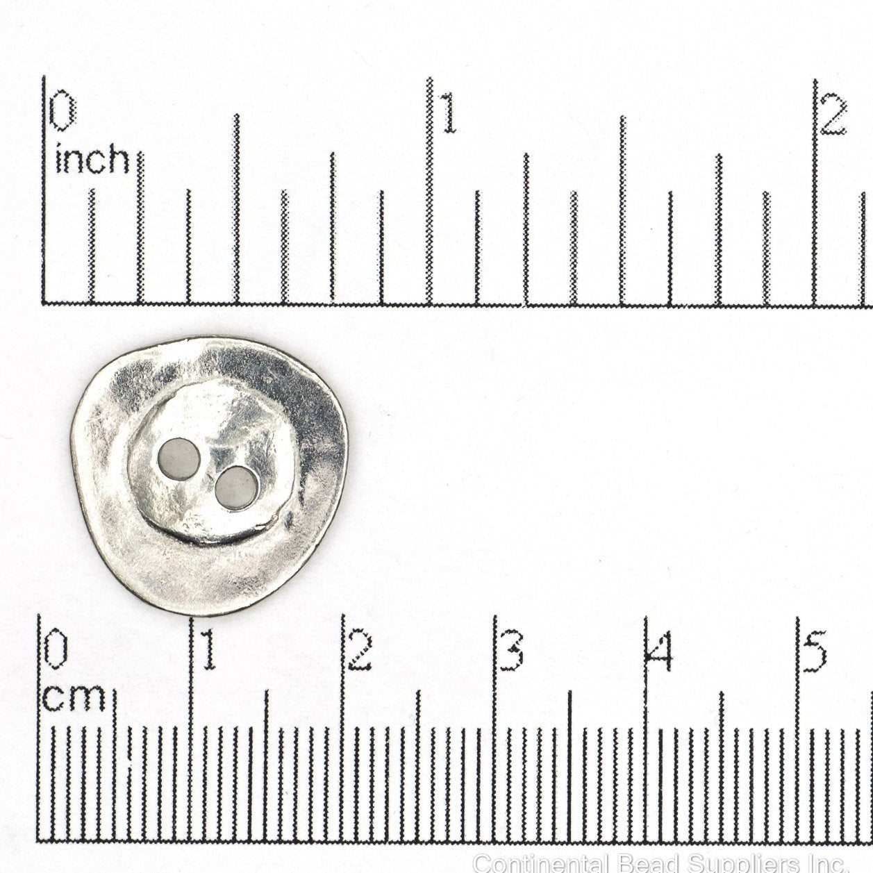 19mm Round Bump Button - Made of Pewter - Made in the USA - BTN18