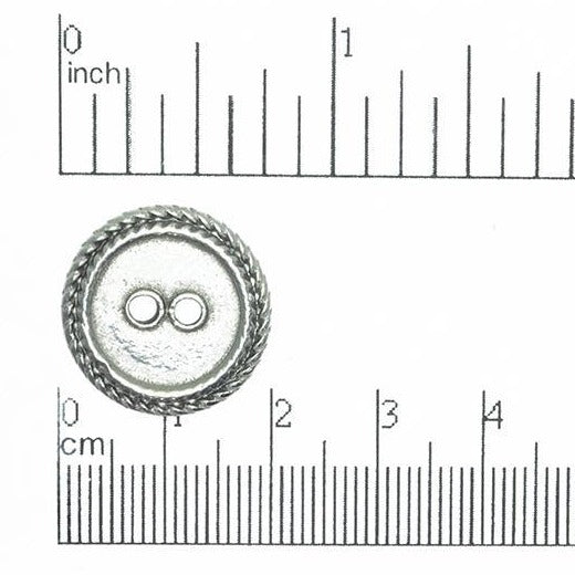 20mm Nautical Frame Button - Made of Pewter - Made in the USA - BTN9