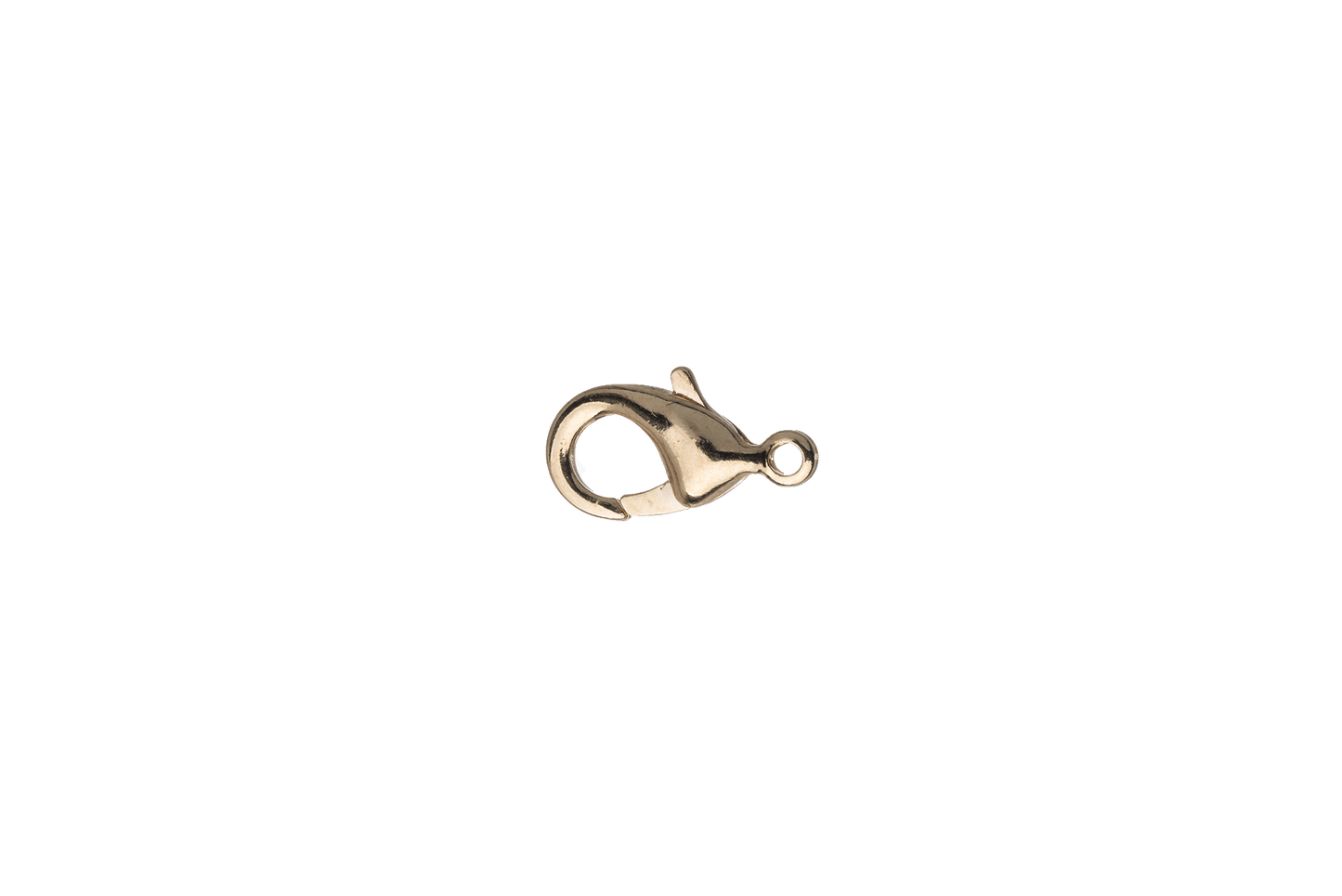 Lobster Claw Clasp 12mm x 9mm - Made from Brass - 14 Karat Gold Finish - Sold by the Piece - C902g/14kt