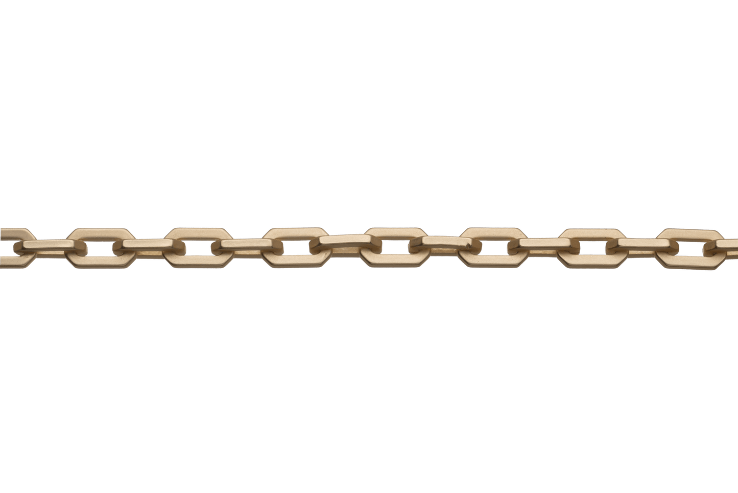 Cable Chain with Angular Brutalist Design - Measures 6mm x 10mm - Sold by the Foot - CH 2614