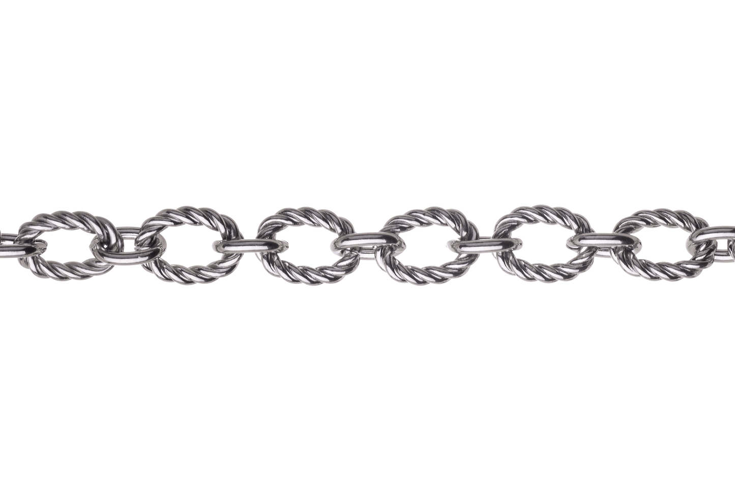 Textured Oval Cable Chain Large Size measures 11mm x 8mm available in Waterproof Gold sold by the Foot - CH 74SS
