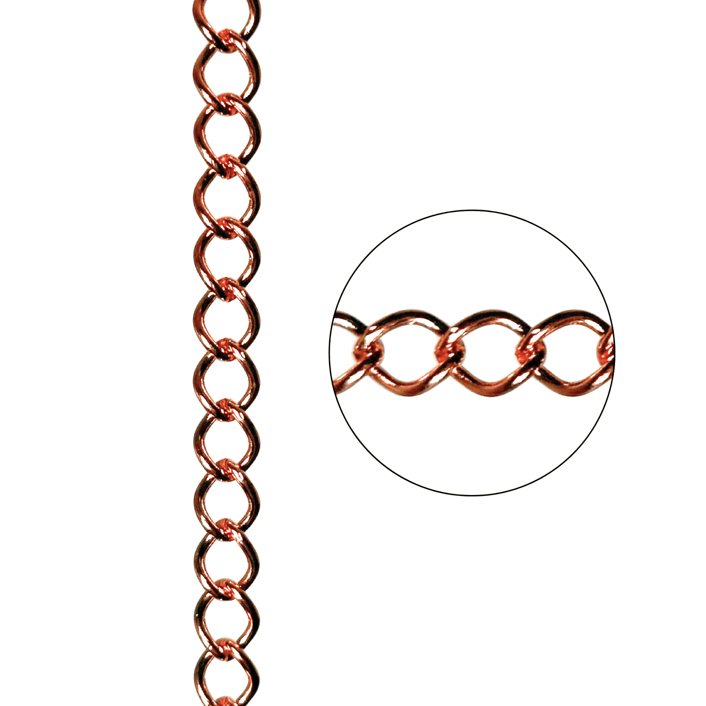 8mm Curb Chain Sold by The Foot - CH 824