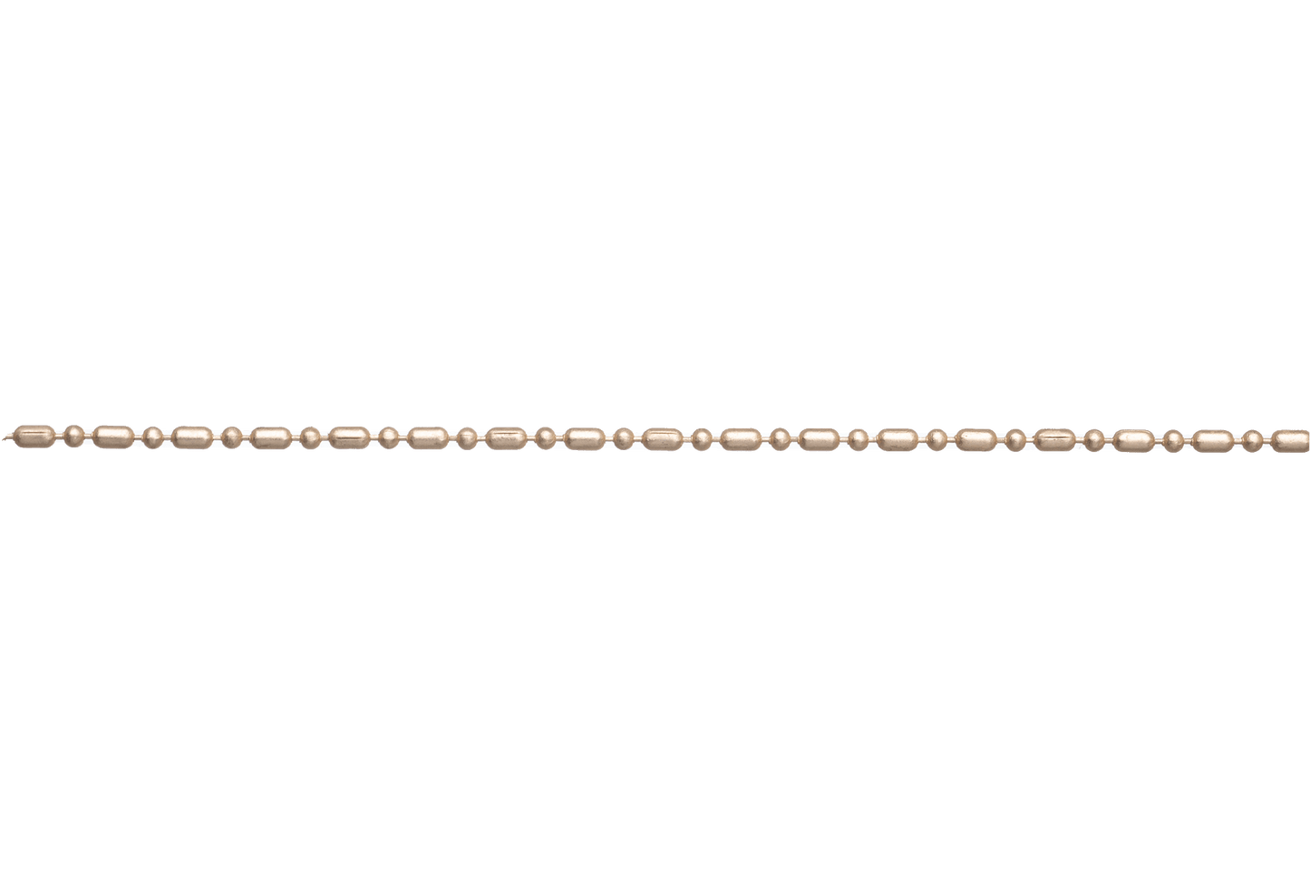 1mm Petite Dot-Dash Ball Chain - Made of Brass - Sold by the Foot - CH-901