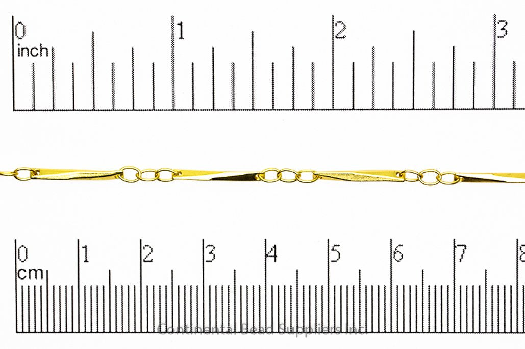 Specialty Bar Chain - 15mm available in Multiple Colors sold by the Foot - CH 2