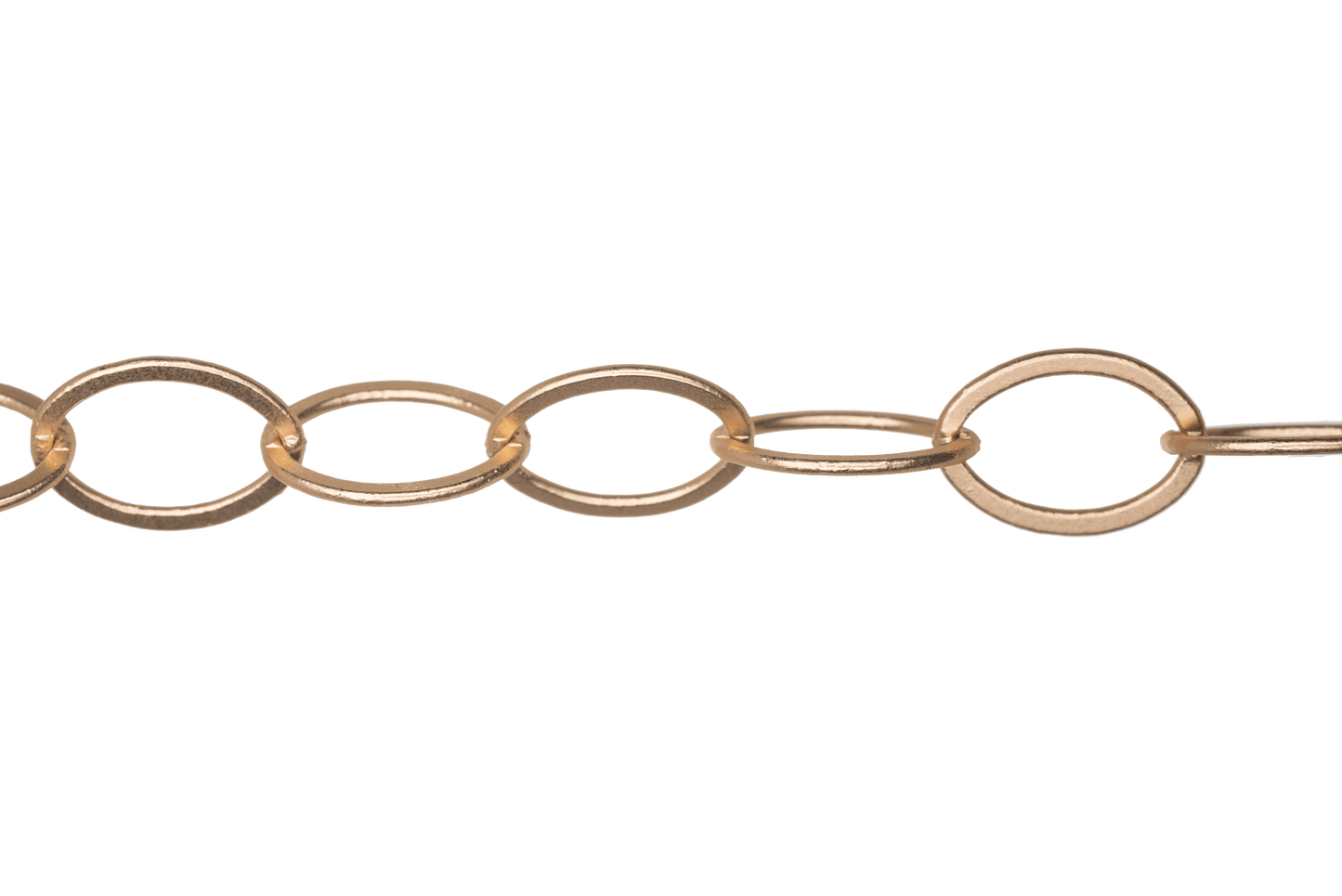 12mm x 9mm Flat Oval Cable Chain Sold by The Foot - CH 828