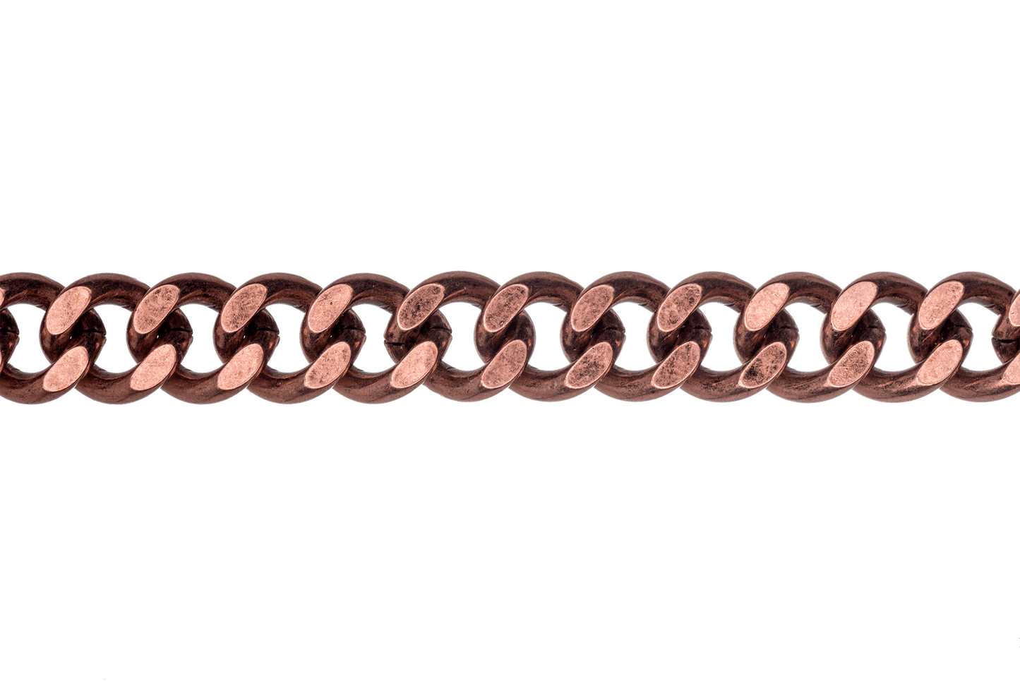 XL Cuban Link Curb Chain measures 12mm x 10mm available in Many Finishes sold by the Foot - CH 845