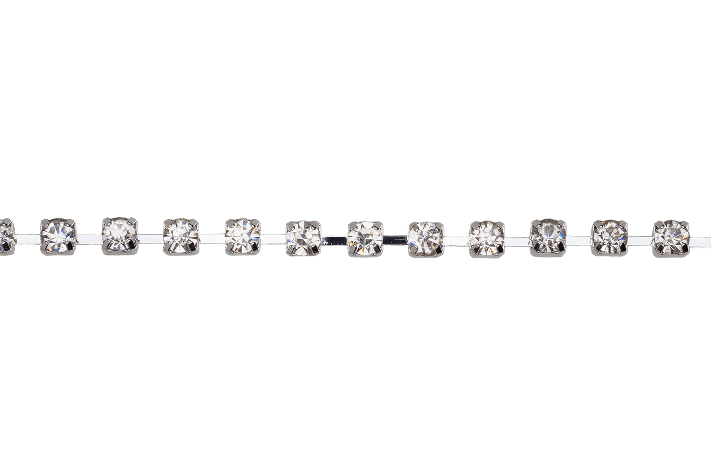 4mm Rhinestone Cup Chain - Made of Brass - Sold by the Foot - Ch-849