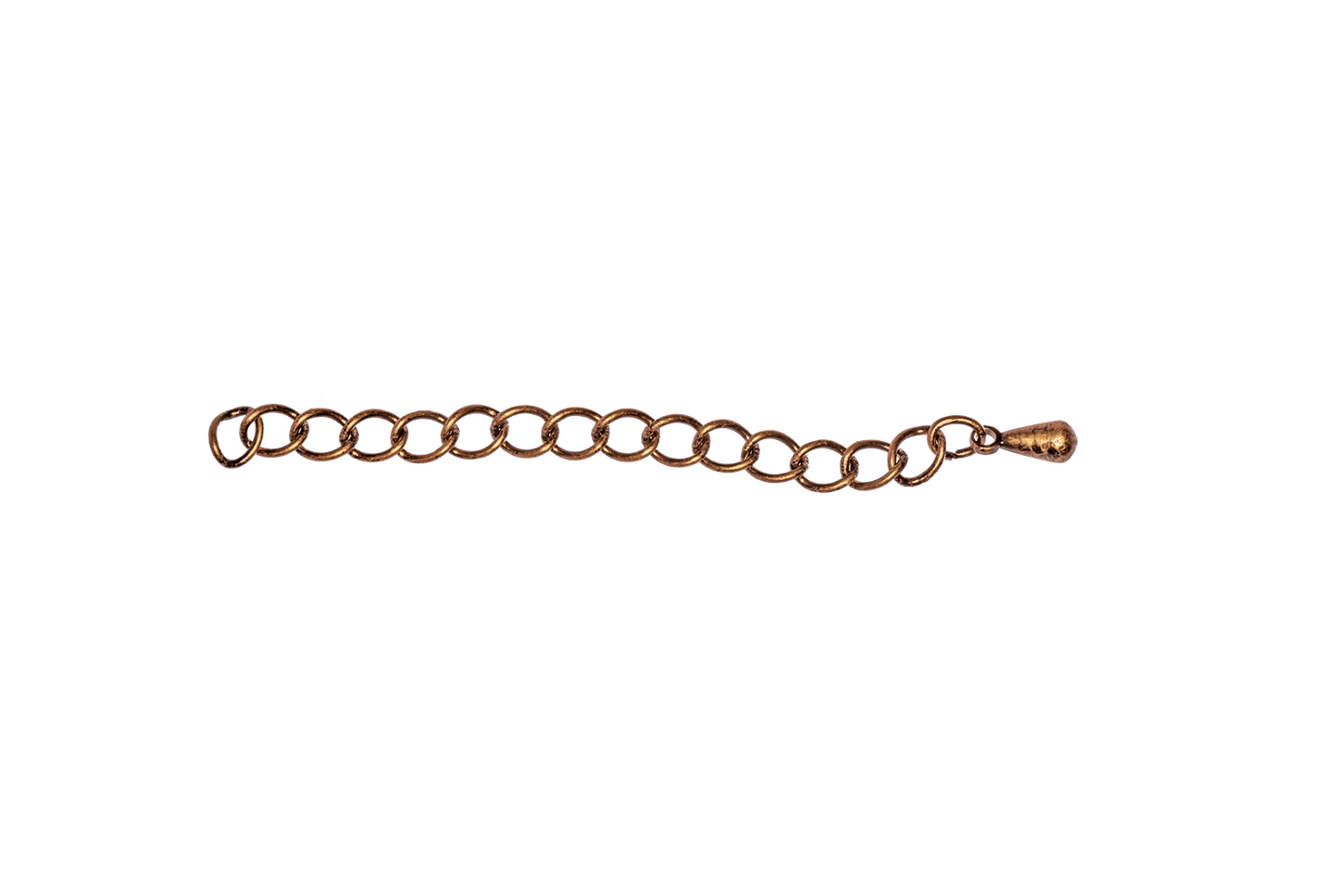 3mm Extender Curb Chain w/Pendant - Available in Multiple Colors - Sold Individually - CH-EXT2 2''