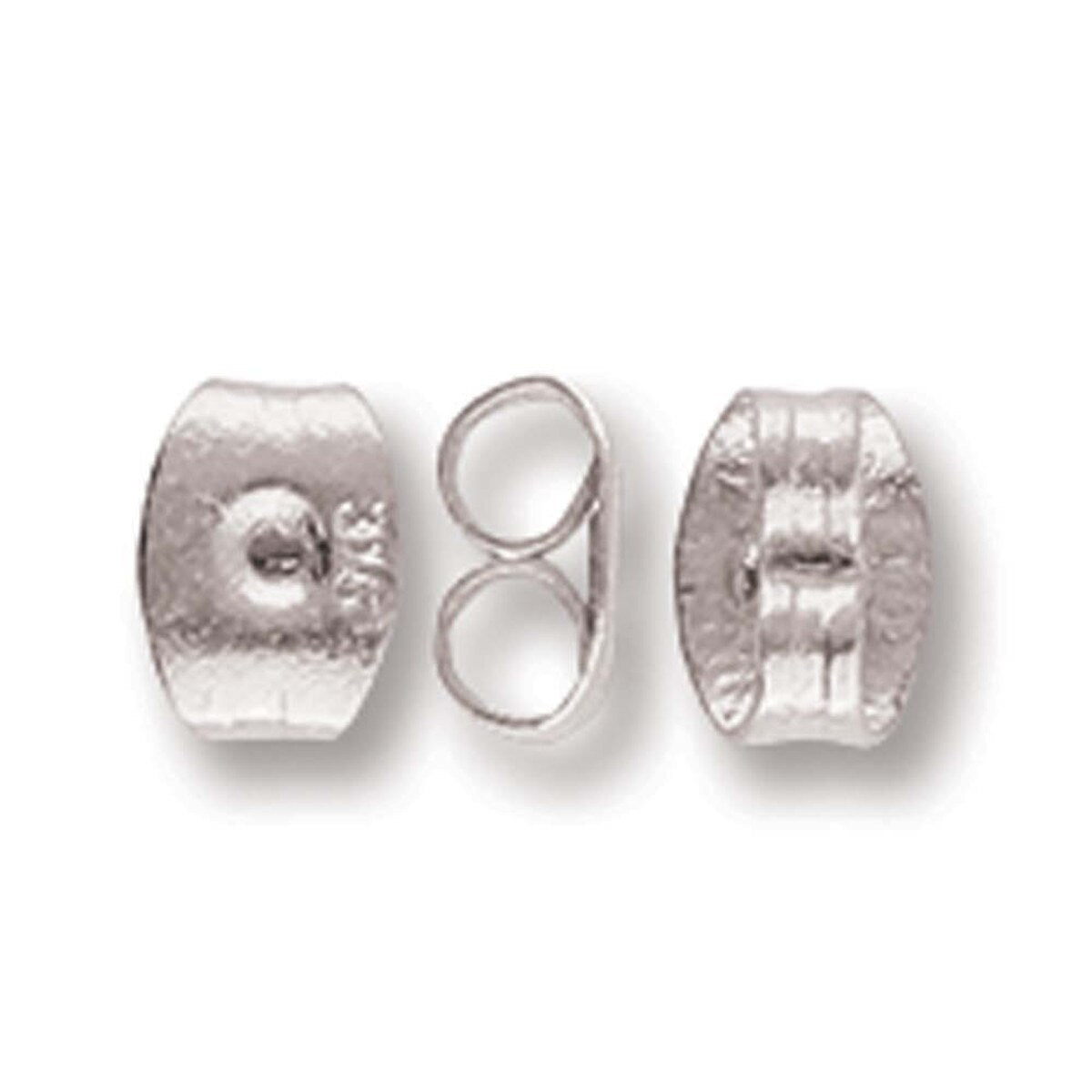 Ear Back Ant. Silver Plated, Stainless Steel